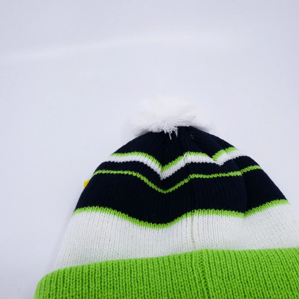 '47 Brand Seattle Seahawks Winter Hat Youth Boys Green Knit Football NFL Cap New